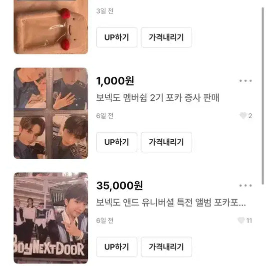 보넥도 탈덕처분 쁘넥도 키링 포카 일본앨범 생일포카 럭키도어