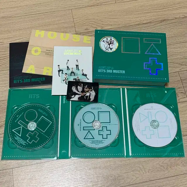 방탄소년단 3기 팬미팅 머스터 머삼터 dvd 단체포카 풀셋