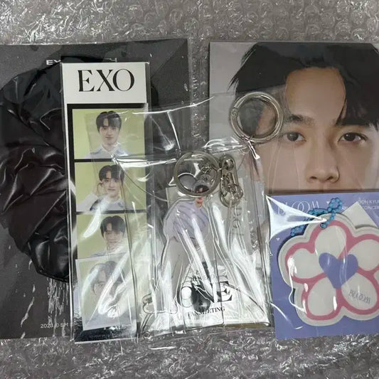 엑소 도경수 증사 네컷 키링