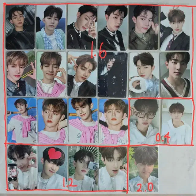제베원 장하오 포카앨포미공포팬콘트레카엽서네컷시그앨범
