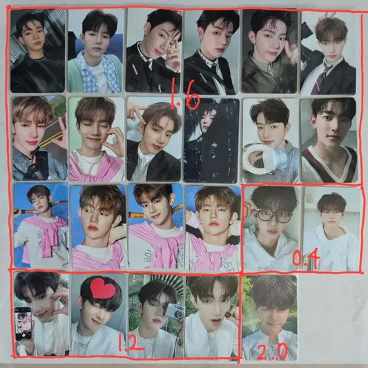 제베원 장하오 포카앨포미공포팬콘트레카엽서네컷시그앨범