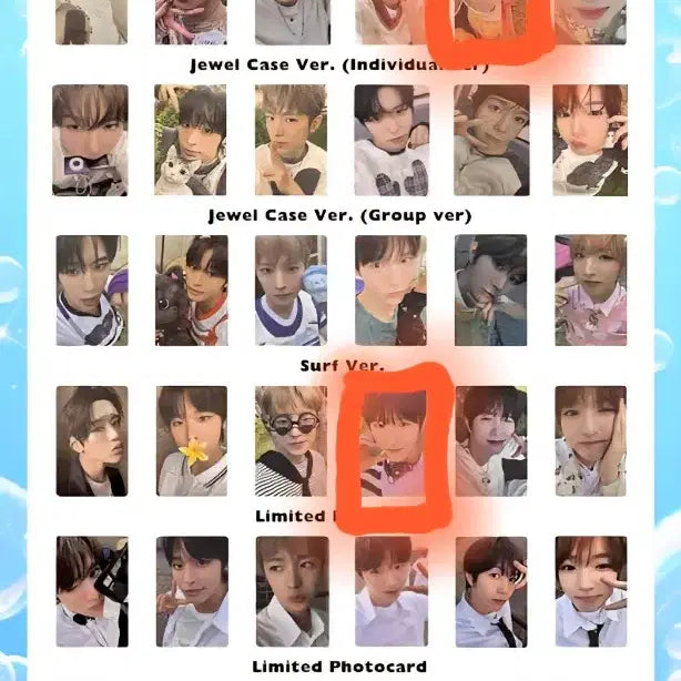 엔시티 위시 포토카드(아잉 리쿠,료 있음)