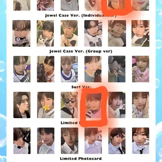 엔시티 위시 포토카드(아잉 리쿠,료 있음)