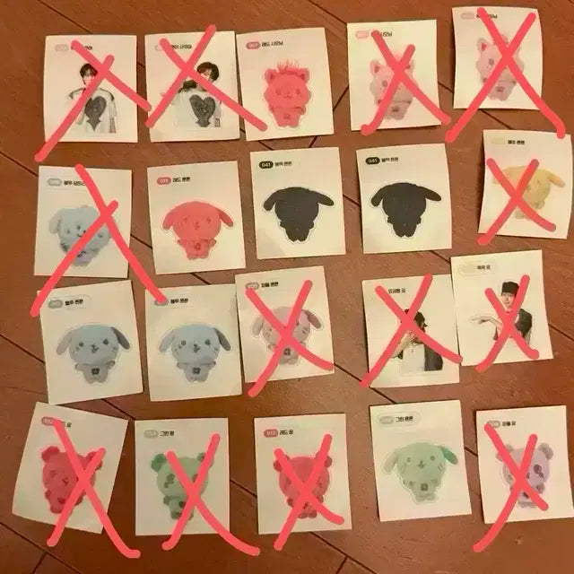 엔시티위시 컬러 팝업 증명사진 띠부띠부씰/시온 쿠션키링