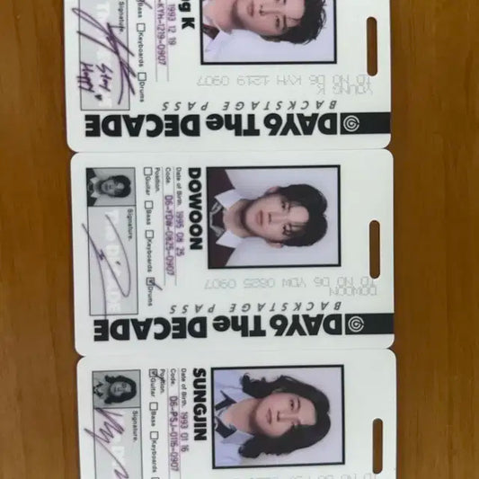 데이식스 아이디카드 성진 영케이 도운