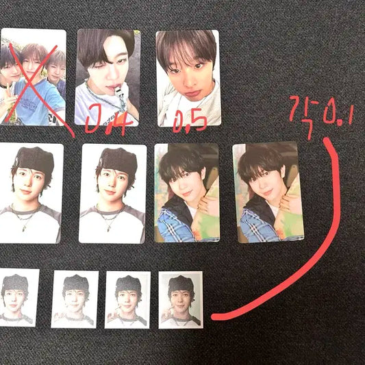 엔시티위시 성수 팝업 컬러 트레카 증사 포카 아이디카드