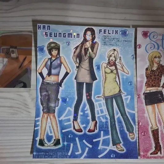 스트레이키즈 비공굿 스티커 렌티큘러 포카 일괄