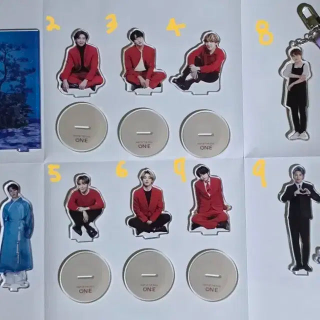 방탄소년단 BTS 아크릴스탠드 , 키링