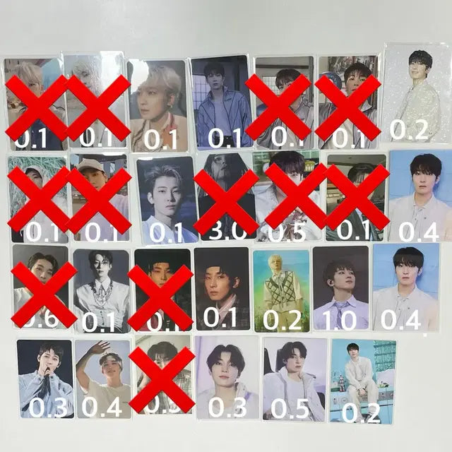 장당 0.1) 세븐틴 포카 양도합니다