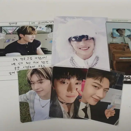 제로베이스원 제베원 석매튜 포카 엽서 등 세트 팝니다