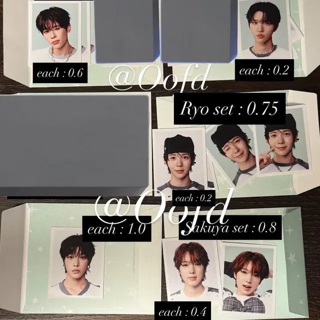 위시 컬러 팝업 엠디 아이디 포토 세트 증사