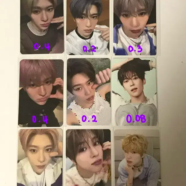 엔시티 위시 시온 팝팝 미공포 럭드 트레카 포카 컬러