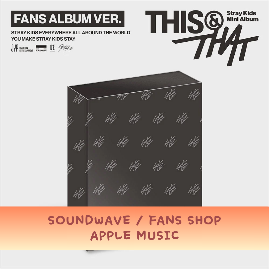 【PRE-ORDER】 STRAY KIDS - THIS & THAT (FANS ALBUM VER.)【CHOOSE PRE-ORDER BENEFIT】