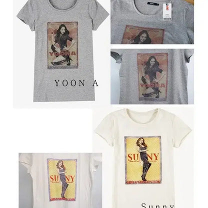 소녀시대 snsd 스파오 콜라보 훗 여성티셔츠