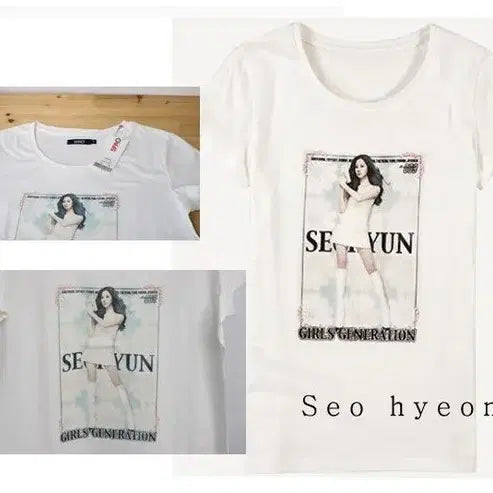 소녀시대 snsd 스파오 콜라보 훗 여성티셔츠