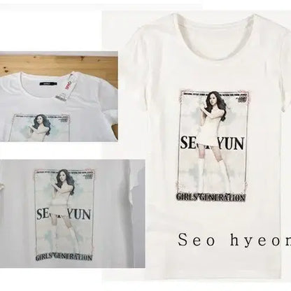 소녀시대 snsd 스파오 콜라보 훗 여성티셔츠