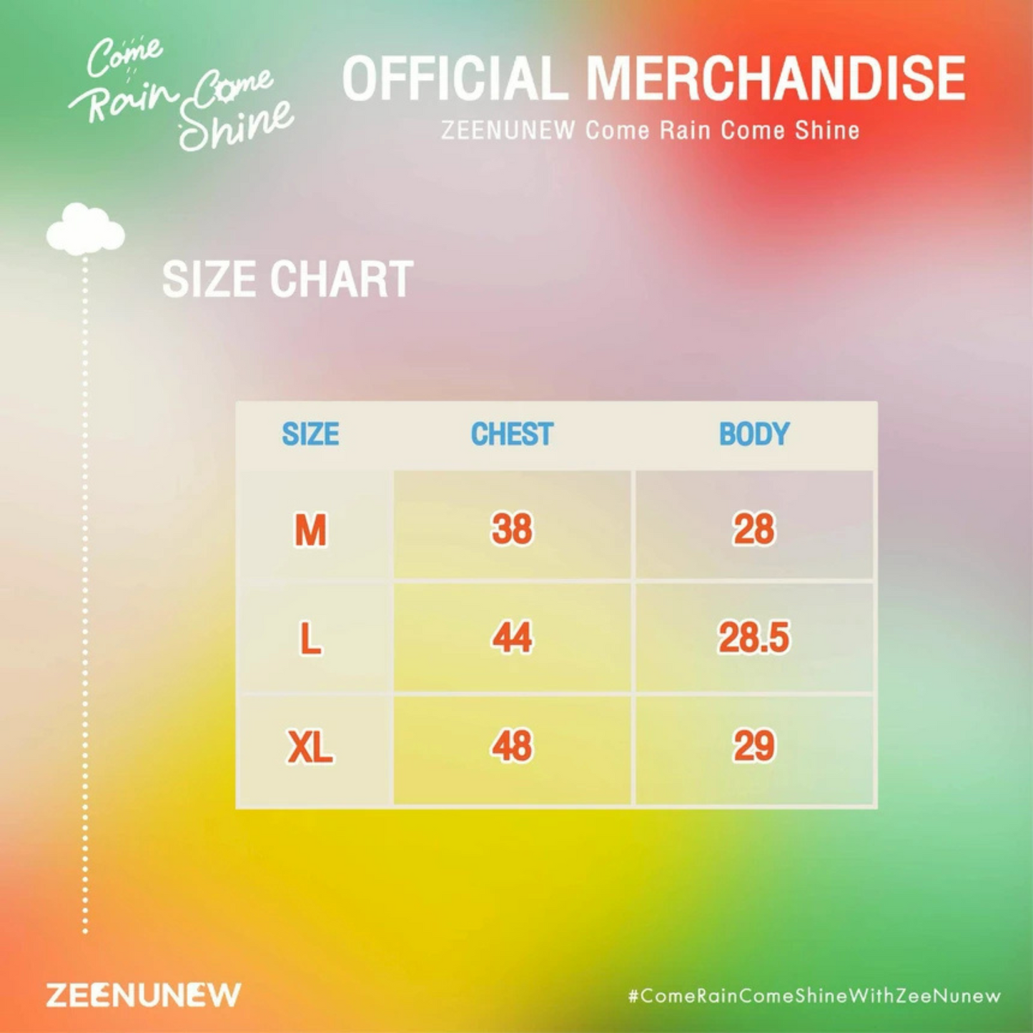 [PRE-ORDER] ZEENUNEW -  COME RAIN COME SHINE OFFICIAL MERCHANDISE