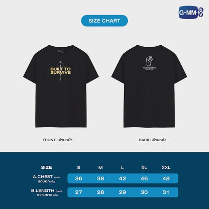 【PRE-ORDER】 GMMTV - BUILT TO SURVIVE RESCUE TEAM OFFICIAL T-SHIRT | A DOG AND A PLANE