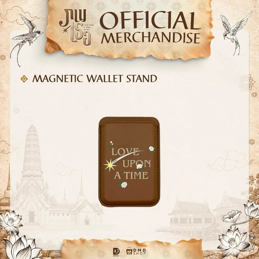 DMD Domundi Love Upon A Time Official Merchandise Magnetic Wallet Stand wallet stand magnetic stand phone stand phone accessory merch GMMTV style Thai BL series DMD entertainment Domundi actors BL couple content romance drama fan merch collection photobook companion item event merchandise fan meeting goods collectible accessory phone stand wallet stand magnetic holder mobile accessory desk accessory travel accessory limited edition pre-order webshop online store web shop official merchandise fan merch colle