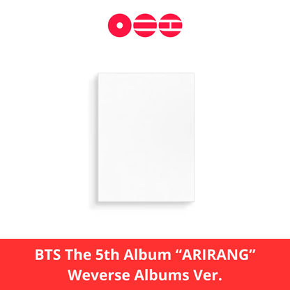 [PRE-ORDER] BTS - BTS The 5th Albums “ARIRANG” (Weverse Album Ver.) + Pre-Order Benefit