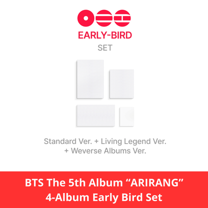 [PRE-ORDER] BTS - BTS The 5th Album “ARIRANG” 4-Album Set (Weverse Early-Bird Event)