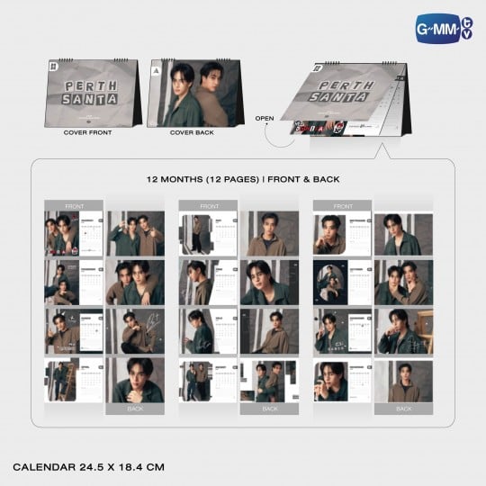 GMMTV Santa トレカ (perthsanta) PRE-ORDER] GMMTV - PERTHSANTA OFFICIAL CALENDAR 2026 + GMMTV