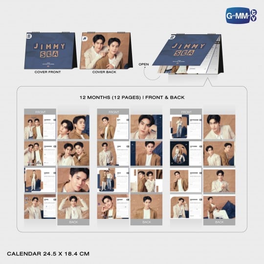 GMMTV - JIMMYSEA OFFICIAL CALENDAR 2026 + GMMTV GIFT (Exclusive