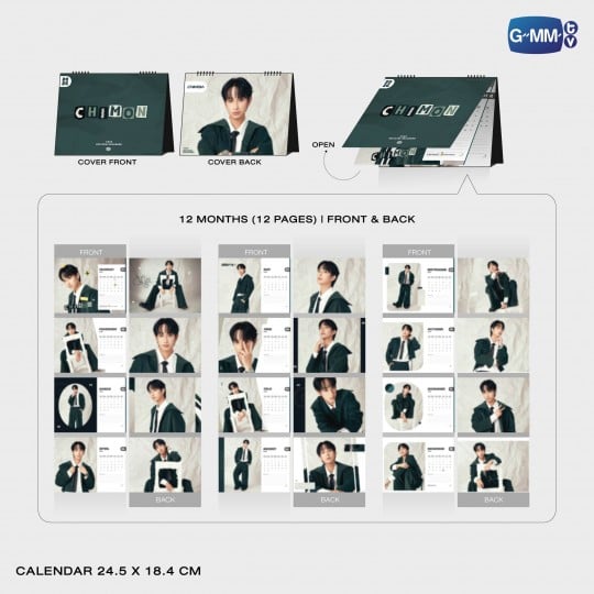 GMMTV - CHIMON OFFICIAL CALENDAR 2026 (Exclusive Photocard 2ea