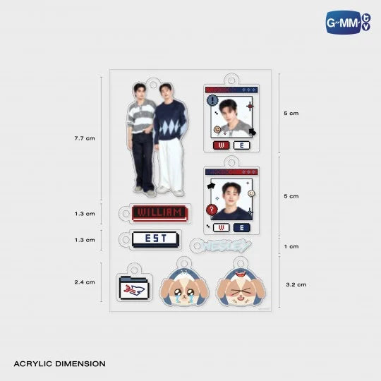 [PRE-ORDER] GMMTV - CUSTOMIZABLE ACRYLIC KEYCHAIN (SELECT ARTIST)