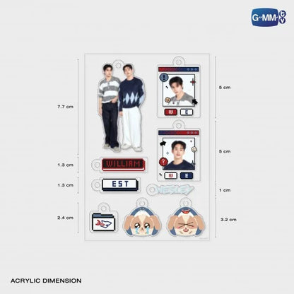 [PRE-ORDER] GMMTV - CUSTOMIZABLE ACRYLIC KEYCHAIN (SELECT ARTIST)