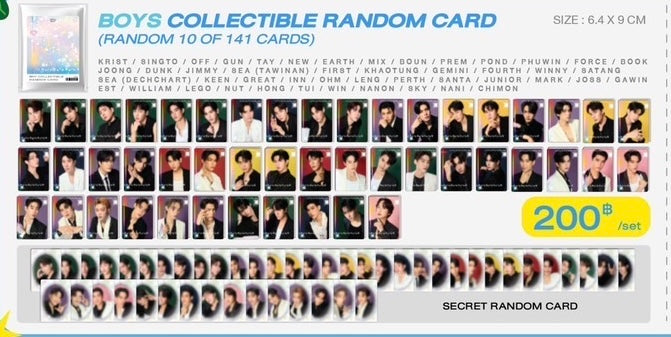 【PRE-ORDER】 GMMTV - NAIIN BOOK FAIR 2025 BOYS RANDOM CARD (10 OF 141)