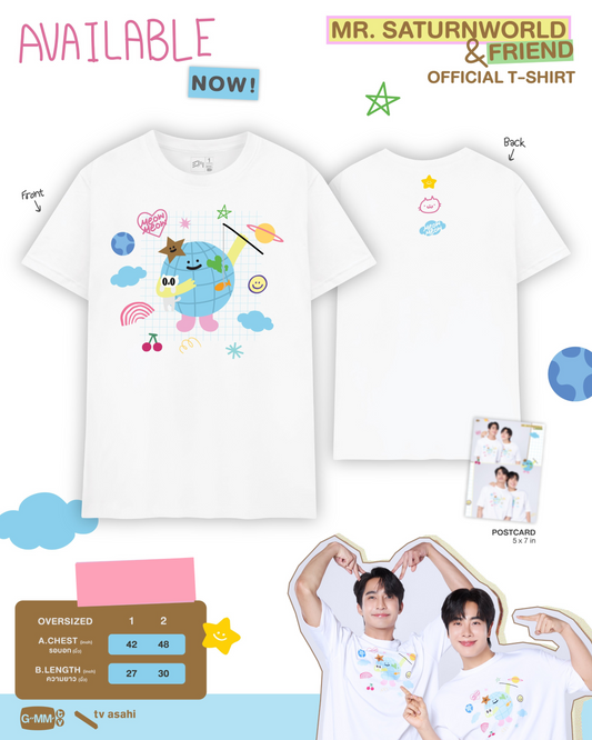 [PRE-ORDER] GMMTV - EARTHMIX MR. SATURNWORLD & FRIEND T-SHIRT Ossan’s Love Thailand