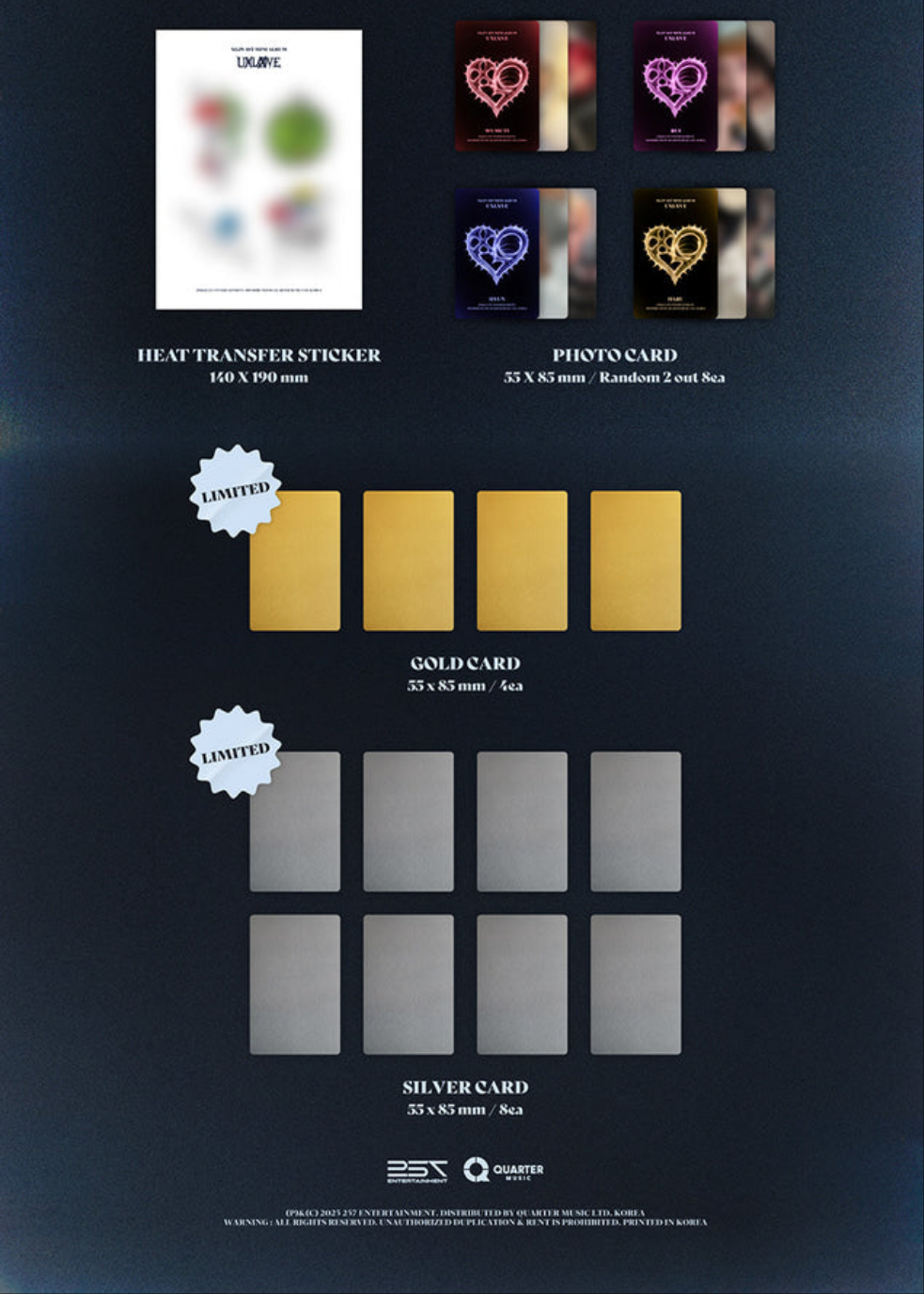 Europe BL & K-Pop Webshop Europe Shipping XLOV 1ST EL XNLXVE O VER N VER SET Ver Wumuti Rui Hyun Haru I’mma Be I One I’mma Be 1&Only 1 of Love Bizness Album Pre-Order Lucky Draw Photocard Benefit Season's Greetings Summer Package Version Boys Planet