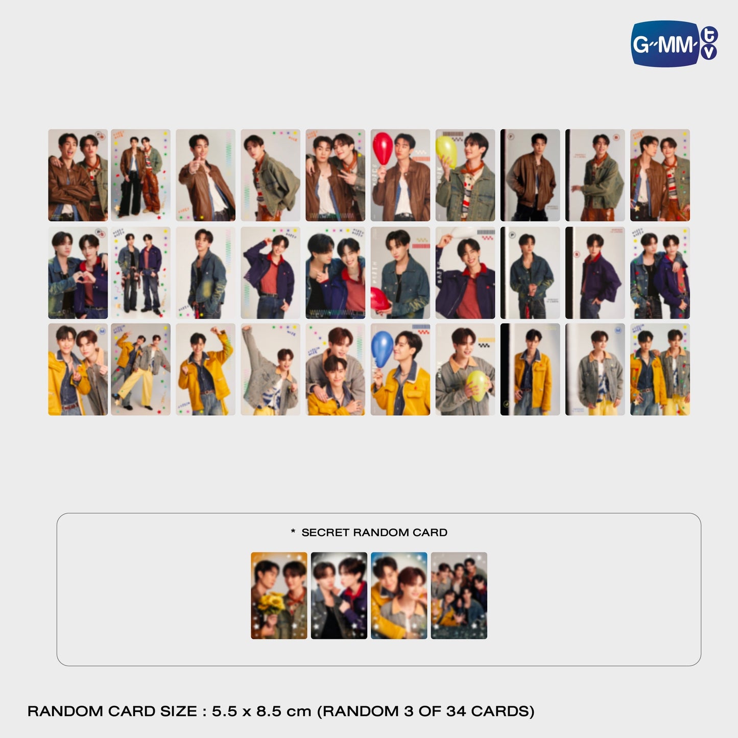 【PRE-ORDER】 GMMTV - PERFECT 10 LINER IN JAPAN RANDOM CARD (3 OF 34)