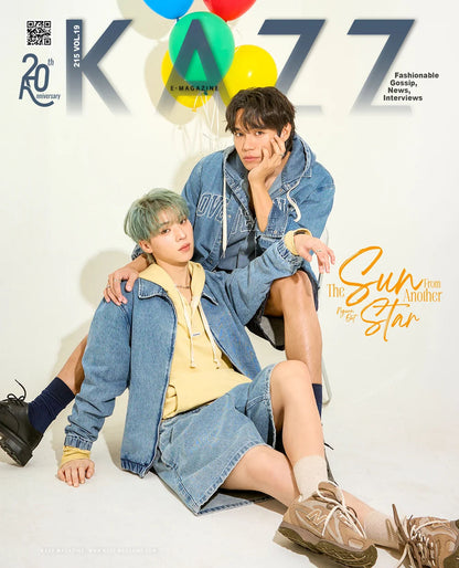 GMMTV KAZZ Magazine No 215 The Sun From Another Star Ngern Oat magazine photobook editorial idol magazine cover Thai entertainment fashion magazine BL romance drama youth culture actor GMMTV artist PondPhuwin FirstKhaotung JoongDunk JimmySea OffGun EarthMix ForceBook GeminiFourth TayNew BrightWin PerthChimon Only Friends My School President Love You Teacher Thai BL series webshop online store web shop official merchandise pre-order limited edition fan merch collection gift store EU UK Europe USA shipping in