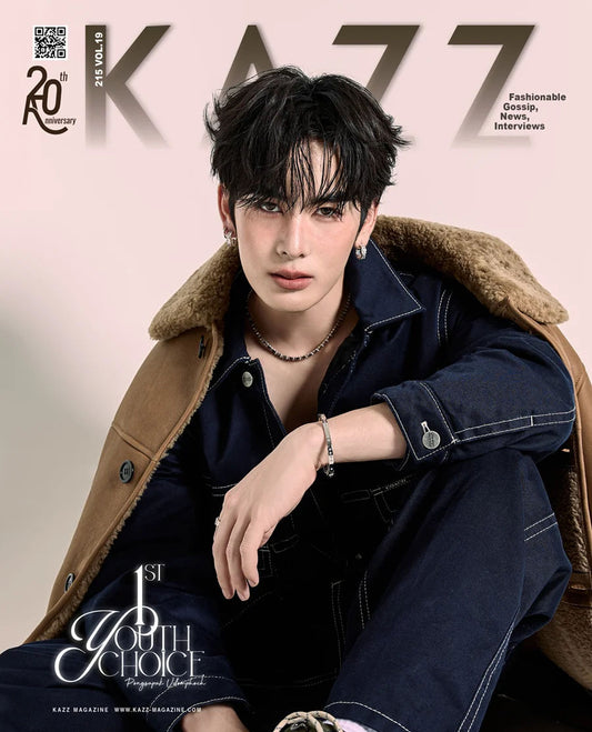 GMMTV KAZZ Magazine No 215 Youth Choice Santa Pongsapak magazine photobook editorial idol magazine cover Thai entertainment fashion magazine BL drama romance youth culture actor GMMTV artist PondPhuwin FirstKhaotung JoongDunk JimmySea OffGun EarthMix ForceBook GeminiFourth TayNew BrightWin PerthChimon Only Friends My School President Love You Teacher Thai BL series webshop online store web shop official merchandise pre-order limited edition fan merch collection gift store EU UK Europe USA shipping internati