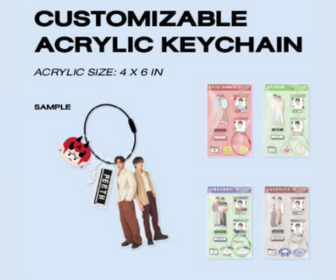 [PRE-ORDER] GMMTV - CUSTOMIZABLE ACRYLIC KEYCHAIN