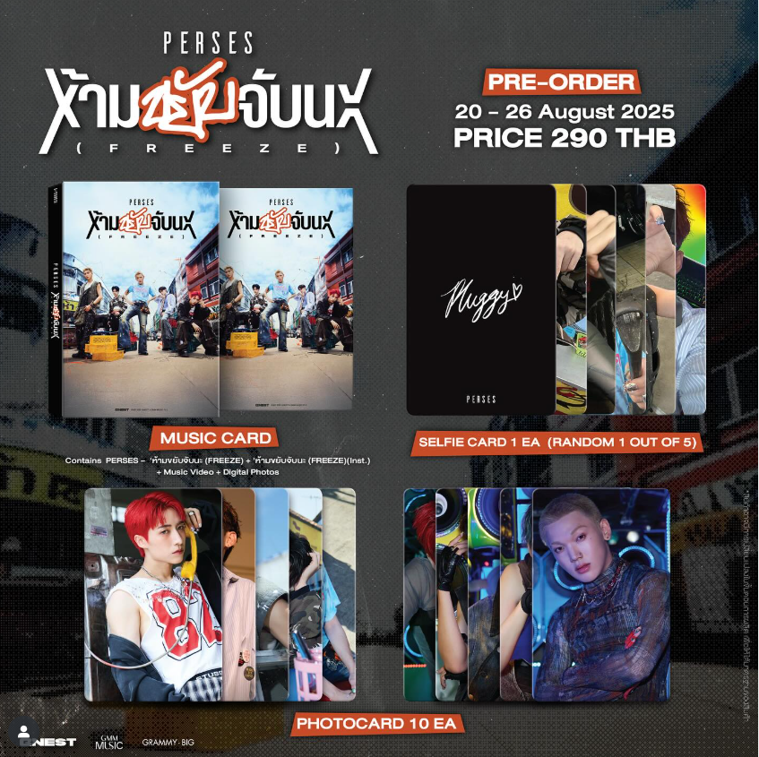 [PRE-ORDER] PERSES - MUSIC CARD 'FREEZE' (MUSIC CARD 1EA + SELFIE CARD 1EA + PHOTOCARD 10EA)