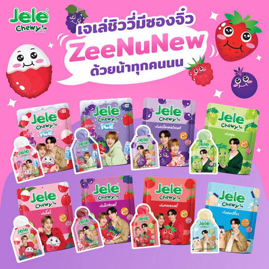 [PRE-ORDER] DMD - ZEENUNEW X JELECHEWY (1 OFFICIAL PHOTOCARD GIFT) ZeeNuNew is the popular Thai BL duo made up of Zee Pruk Panich and NuNew Chawarin Perdpiriyawong, both actors and singers under Domundi, who rose to fame as a couple through their lead roles in Cutie Pie The Series (2022) and its sequel Cutie Pie 2 You, followed by the film After Sundown and the fantasy BL The Next Prince; as a couple they are known for strong on-screen chemistry, joint fanmeetings, concerts, and multiple duet OSTs 