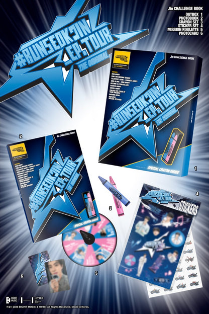 BTS - Jin '#RUNSEOKJIN_EP.TOUR in GOYANG' The Original SET + WEVERSE Pre-Order Benefit