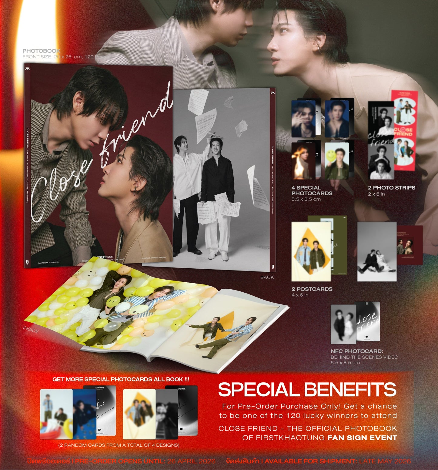 SHIPPING TO EUROPE USA (UNITED STATES OF LATIN AMERICA TÜRKIYE CARGO WORLDWIDE GLOBAL INTERNATIONAL GMMTV FIRSTKHAOTUNG JOONGDUNK Yuzu muzu First Kanaphan Puitrakul Khaotung Thanawat Ratanakitpaisan Series Fanmeet CAT FOR CASH The Eclipse The Heart Killers Only Friends Our Skyy Moonlight Chicken The Invisible Dragon COLLECTIBLE CARD SET NOVEL THAI VERSION DRAMA CLOSE FRIEND PHOTOBOOK MEMORIAL DVD BOX SET THAI BL GL Chinese BL T-Pop Danmei Yaoi Boys Love GIRLS ethaicd webuybangkok bangkokfriendship yesasia 