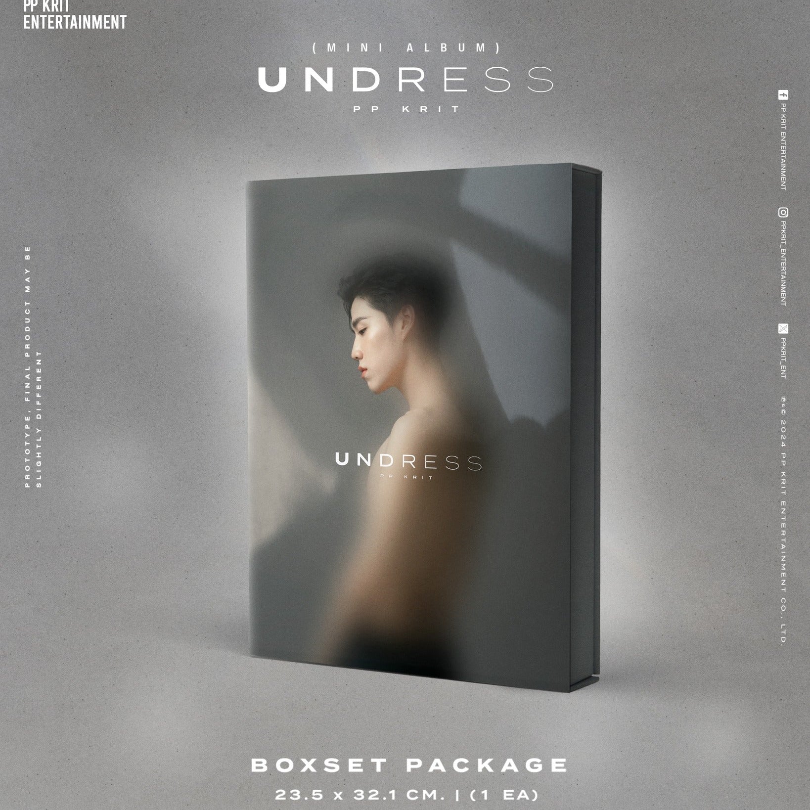 [PRE-ORDER] PP KRIT - UNDRESS MINI ALBUM BOX SET BOFFICIAL LIGHT STICK VER. 2 I Told Sunset About You I Promised You the Moon Fire Boy Billkin GMMTV T-Pop LYKN Jeff Satur BUS PERSES 