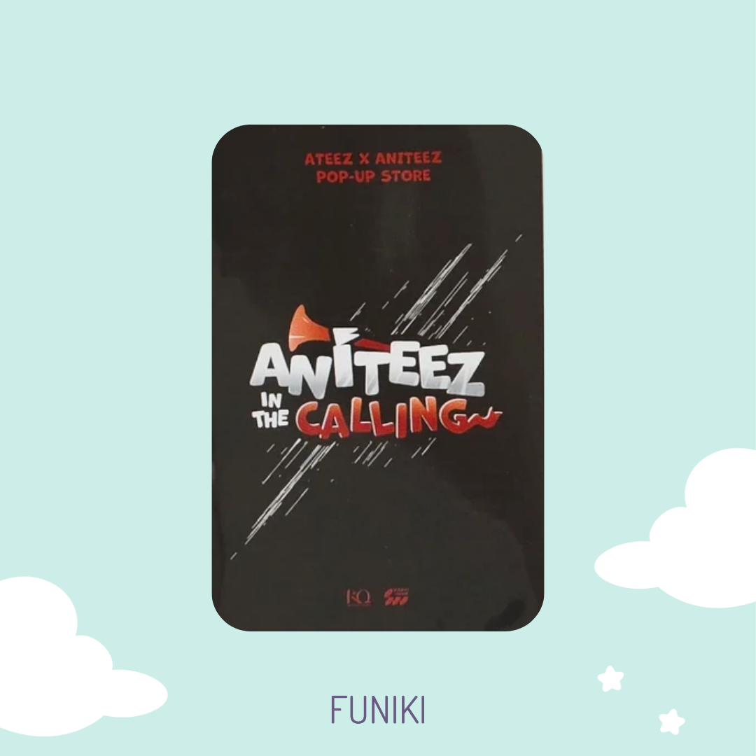 [SALE] ATEEZ - ANITEEZ IN THE CALLING Pop-Up Store Round 2 Lucky Draw (SAN) [SALE] ATEEZ - ANITEEZ IN THE CALLING Pop-Up Store Round 2 Lucky Draw (SAN) Towards The Light: Will To Power Europe Pop-Up Store Lucky Draw Photocard HongjoTowards The Light: Will To Power Europe Hongjoong Seonghwa Yunho Yeosang San Mingi Wooyoung Jongho Pre-Order Album ANITEEZ A
