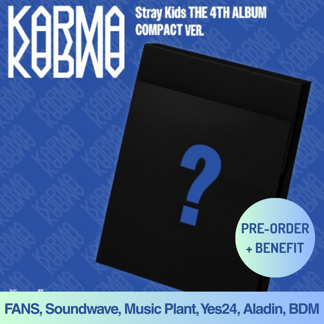 [PRE-ORDER] STRAY KIDS - 4th Full Album "KARMA" [Compact Ver.] + Pre-Order Benefit (Choose POB)