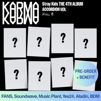 [PRE-ORDER] STRAY KIDS - 4th Full Album "KARMA" [Accordion Ver.] + Pre-Order Benefit (Choose POB)