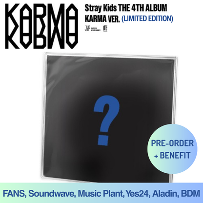 [PRE-ORDER] STRAY KIDS - 4th Full Album "KARMA" Limited Edition [KARMA Ver.] + Pre-Order Benefit (Choose POB)