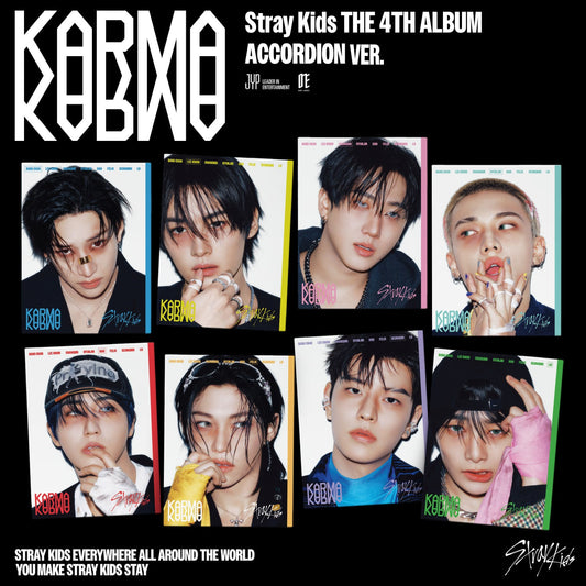 [ALBUM + POB] STRAY KIDS - 4th Full Album "KARMA" [Accordion Ver.] (Choose Member + FANS SHOP Pre-Order Benefit)