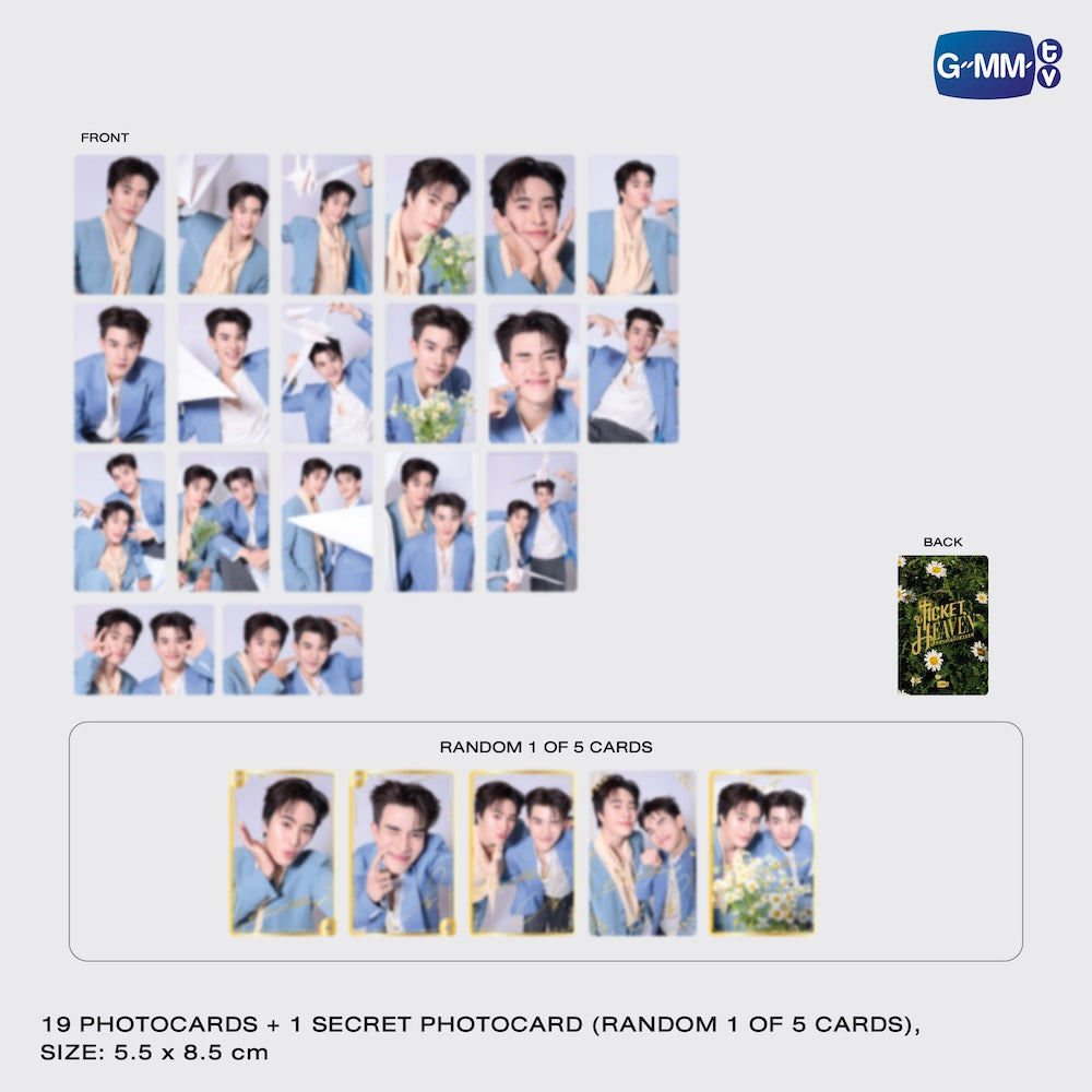 【PRE-ORDER】 GMMTV - GEMINIFOURTH COLLECTIBLE CARD SET | TICKET TO HEAVEN FAN PARTY