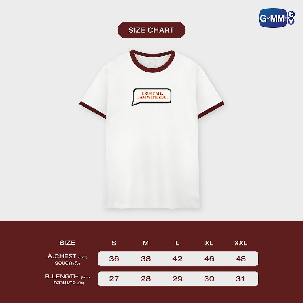 【PRE-ORDER】 GMMTV - TRUST ME, I AM WITH YOU T-SHIRT | TICKET TO HEAVEN