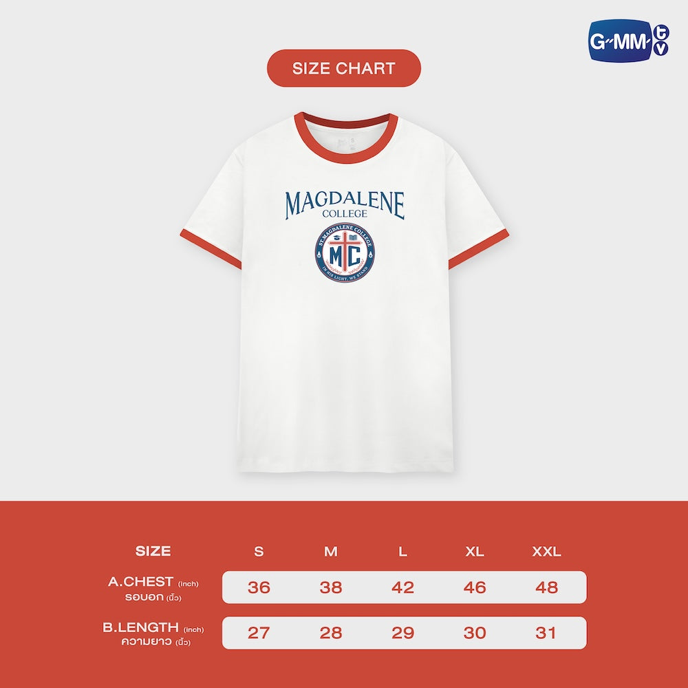 【PRE-ORDER】 GMMTV - ST. MAGDALENE COLLEGE T-SHIRT | TICKET TO HEAVEN